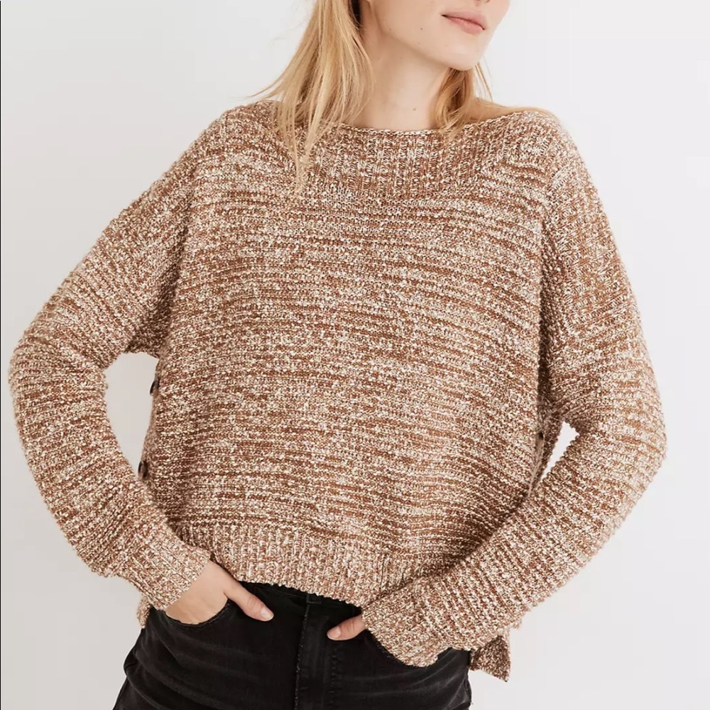 Madewell Side Button knit sweater
